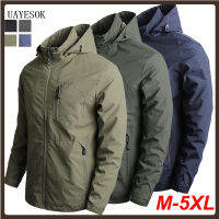 UAYESOK- Mens Jacket Good Breathability Outdoor Jacket Windproof And Waterproof Mountaineering Suit Wind Breaker Jacket Vintage jacket