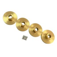 For FMS FCX24 Brass Wheel Hex Adapter Axle Counterweight Brake Disc 1/24 RC Crawler Car Upgrades Parts Accessories