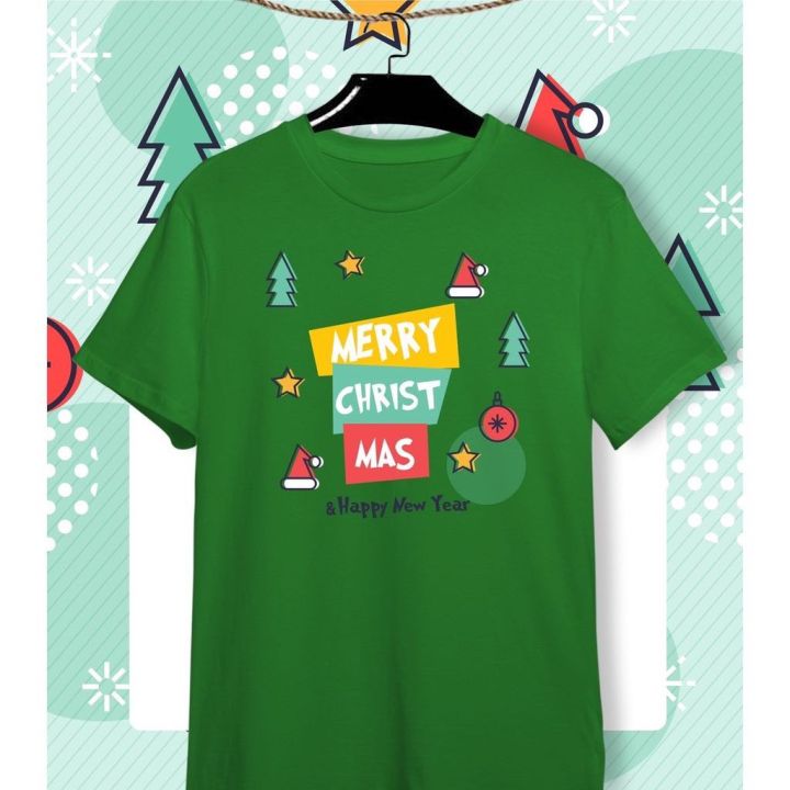 เสื้อยืดลายวันปีใหม่-merry-chritmas-ข้อความ