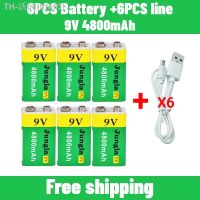 lffa33 2021 9V 4800mAh li-ion Rechargeable battery Micro USB Batteries 9 v lithium for Multimeter Microphone Toy Remote Control KTV use