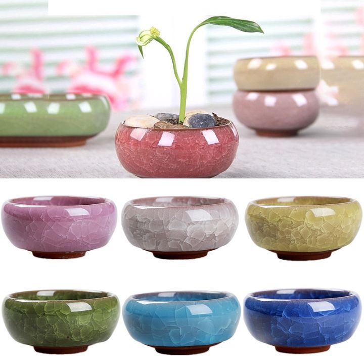 HOT】ﺴ Bonsai Mini Ceramic Flowerpot Cute Succulent Planting Pot ...