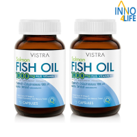 (แพ็คคู่) Vistra Salmon Fish Oil (75 Tablets) 109.43 กรัม {IINN}