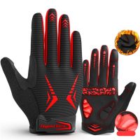 hotx【DT】 MTB Cycling Gloves Early Mountain Warm Non-slip Touchscreen Outdoor Motorcycle Men