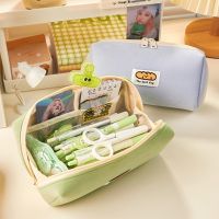 Large Capacity Pencil Case Stationery Pen Case Trousse Scolaire Estuche Escolar Corduroy Pencilcase School Supplies Pencil Pouch