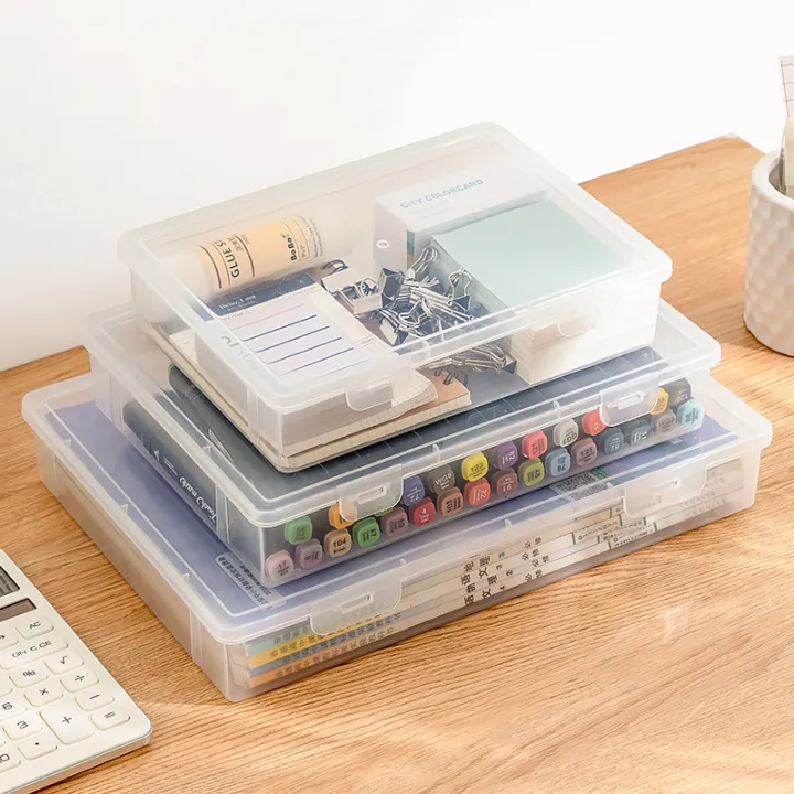 Desktop File Storage Box A4 A5 Paper Stationery Storage Box Picture Book Marker Pen Storage