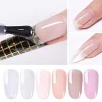 LILYCUTE 5ml Quick Extension Gel White Clear Acrylic UV Gel Soak Off Crystal Jelly Finger Hard Gel Tips