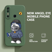 Angel Eye เคสโทรศัพท์สำหรับ Infinix Hot 8 Tecno Spark 4 Camon 12แฟชั่นกรณีหมวก Cat Creative Full Coverage เลนส์ป้องกัน Soft TPU กันกระแทกกันชน