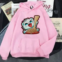 Tudung Makan Kucing Spaghetti Wanita Kawaii Pakaian Grafis Hewan Kaus Kartun Musim Semi Musim Gugur Kasual Leher-O Pakaian Jalan Lembut Size Xxs-4Xl