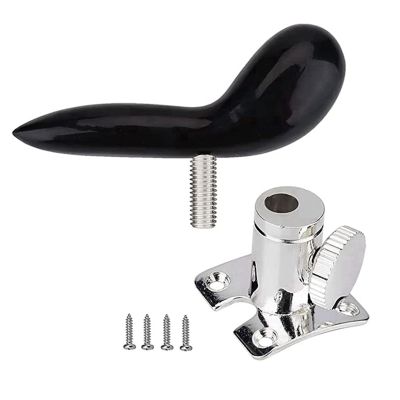 Bassoon Hand Saddle Rest Holder Thumb Rest with Fixing 4 Screws and Base Instruments Accessories