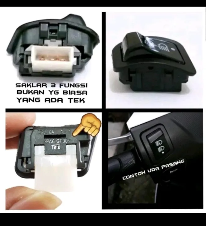 TOMBOL SAKLAR DIM ON OFF 3 FUNGSI SAKLAR ON OF SAKLAR DIM DIMMER SAKLAR ...