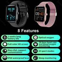 LIGE กีฬาสมาร์ทนาฬิกา Full Touch IP67 กันน้ำฟิตเนส Tracker กีฬานาฬิกาความดันโลหิต SmartWatch สุภาพสตรีสำหรับ Xiaomi HuaWei