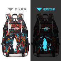 Naruto Uzumaki Anime Schoolbag Para Masculino E Feminino,Xiao Mochila,Colegial,Júnior,Alunos Do Ensino Médio,Mochila Luminosa