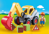 Playmobil 70125 1.2.3 Shovel Excavator 123 รถแม็คโคร