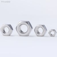 1/2/5/10pcs 304 Stainless Steel Left Hand Thread Hex Nut Reverse Thread Hexagon Nuts M4 M5 M6 M8 M10 M12 M14 M16 M18 M20