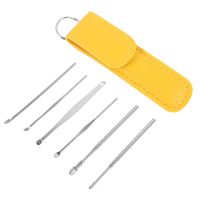 Ear Scoop Pick Wax Scooper Removal Cleaning Kit Tweezers Scoops Picking Tool Earwax Cleaner