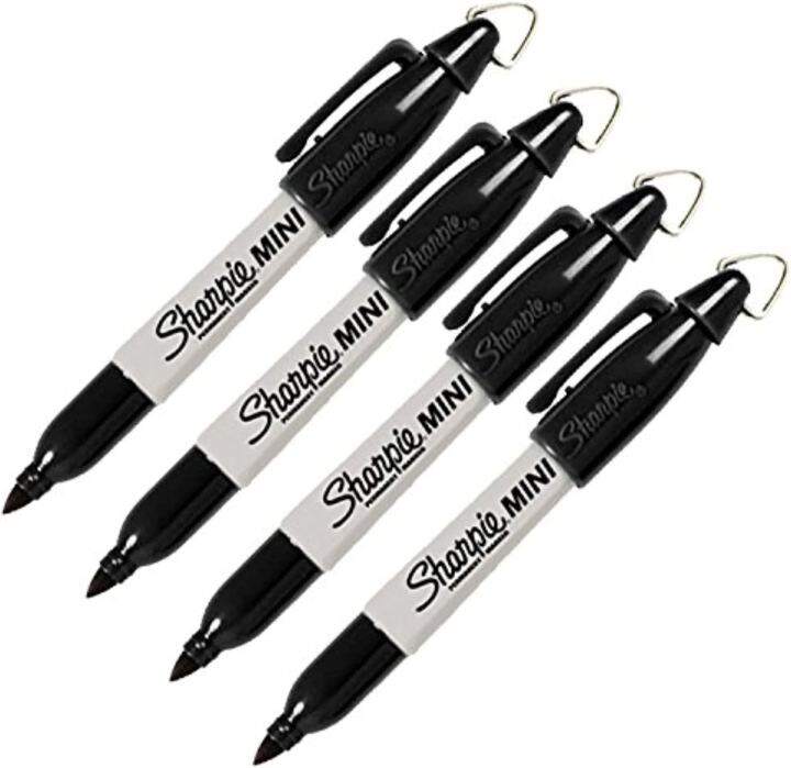 Sharpie Mini Permanent Markers with Golf Keychain Clips, Fine Point