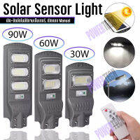 Street Light Solar Senser light ไฟโซล่าเซลล์ ไฟถนน ไฟสวน LED ไฟสปอร์ตไลท์ Solar Light พร้อมขายึด