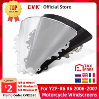 สปอยเลอร์มอเตอร์ Cvk Kaca Depan Air Angin Deflektor Untuk Yamaha YZF600 R6 YZF-R6 2006 2007 06-07 Bagian