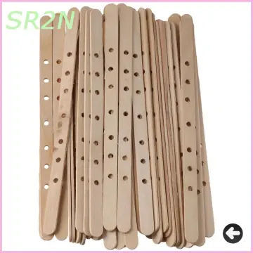 10Pcs 7 Holes Wooden Candle Wick Holders Candle Wick Centering