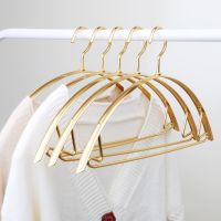 5pcs Clothes Hanger No Shoulder Marks Hanger Aluminum Alloy HousehSold Space Saving Suitable for Sweater Coat Pants Shirt Clothes Hangers Pegs