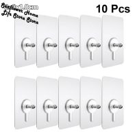 【cw】 10pcs Punch Free Screws Hanger Non Marking Screw Stickers Wall Picture Hardwall Drywall Picture Hanging Kit Traceless Sticker ！