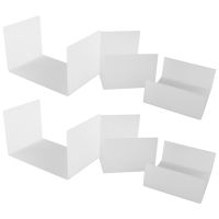 Acrylic Display Risers, Clear Rectangle Stands Shelf for Display 6Pcs