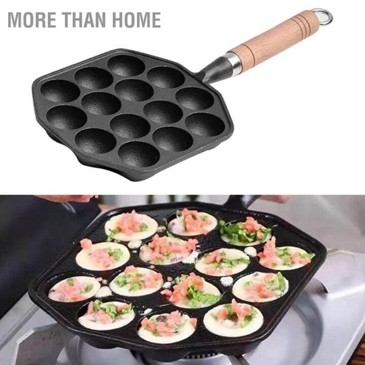 more-than-home-14-หลุม-takoyaki-กระทะเหล็กหล่อ-nonstick-octopus-ลูกชิ้นแม่พิมพ์-maker-พร้อมที่จับที่ถอดออกได้สำหรับบ้านแพนเค้กเบเกอรี่