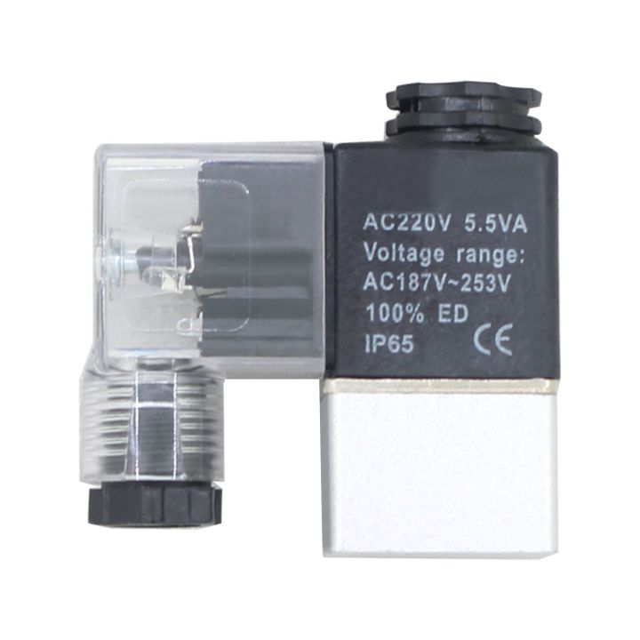 1pc-5-5va-air-compressor-solenoid-valve-ac220v-oil-free-air-pump-discharge-exhaust-valve-valves