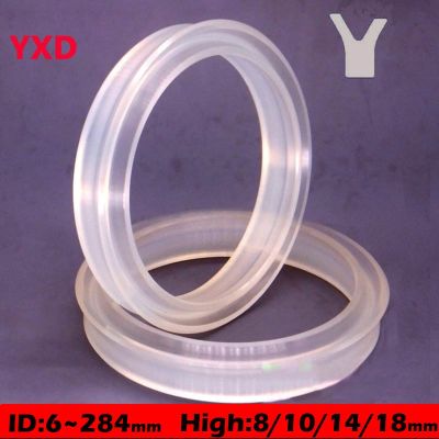 YXD PU Hydraulic Cylinder Piston Rod Grooved U Lip Ring Gasket Oil Seal Transparent Wear Resistance Sealing Ring For Piston Hole