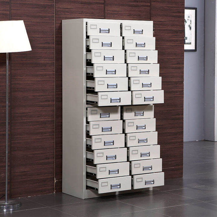 Office Data MultiLayer Drawer with Lock Iron Locker 24 Bucket