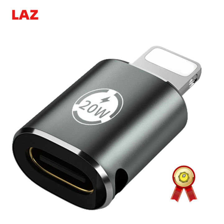 pd-20w-fast-charging-mobile-phone-adapter-type-c-female-to-lighting-male-converter-data-transmission-connector-compatible-for-iphone