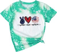 Kid Toddler Shirts 4th of July 3D Graphic Printed Tees Boys Girls Novelty Fashion Short Sleeve T Shirts Unisex Casual Tops Features: Big Sister Long Sleeve Shirt Toddler (Green, 10-12 Years)