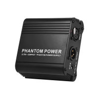 ไมโครโฟนขนาดกะทัดรัดพิเศษ + แหล่งจ่ายไฟ Phantom 48V พร้อมอินพุต XLR และเอาต์พุตสำหรับคอนเดนเซอร์ไมโครโฟนสตูดิโอบันทึกเพลง