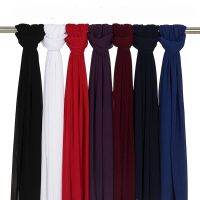 【CC】✎♀☽  180x85cm 34Colors New Pressed Wrinkle Scarf Color Pleated Shawl Neckerchief