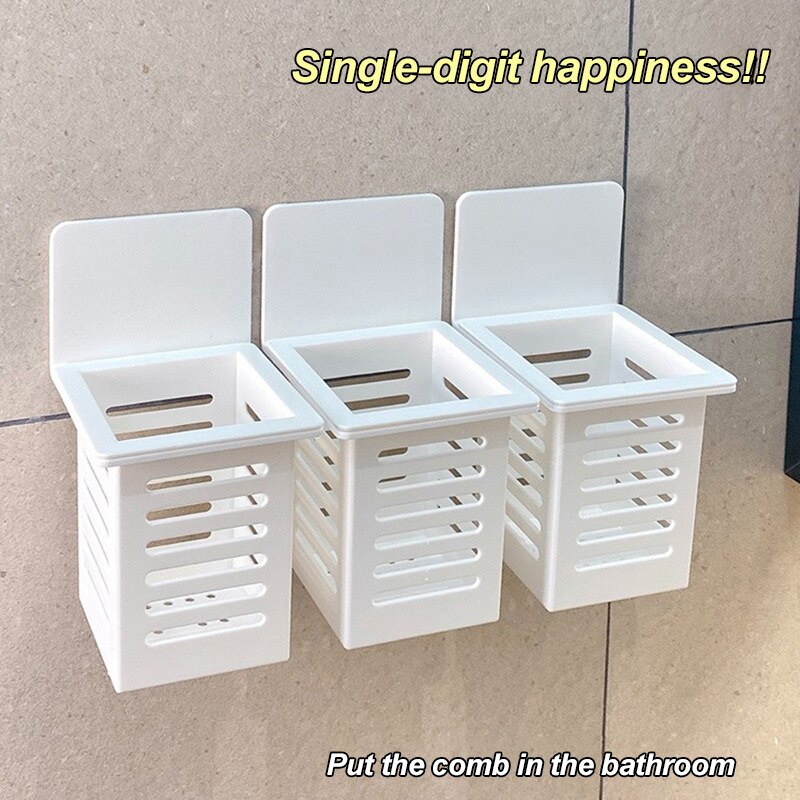 Ph Free Tootpaste Holder Storage Rack Wall Mounted Tootpaste Tootbrush Organizer Bathroom Rack Kitchen Storage Box