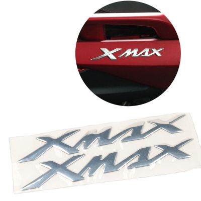 สติกเกอร์3D รถจักรยานยนต์ XMAX แผ่นบังโคลนรถ Logo Huruf โลโก้รถถังรูปลอกด้านข้างสำหรับ YAMAHA XMAX 125 250 XMAX 300 XMAX 400 XMAX300