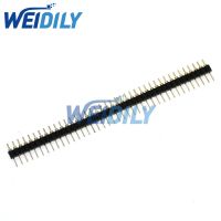 5PCS Gold Plated 2.54mm Male 40 Pin Single Row Straight Round Pin Header Strip 1x40P