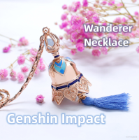 XP Wanderer Necklace Anime Genshin Impact Necklaces Women Bell Chain Pendant Girls Jewelry Trendy Alloy Collares PX