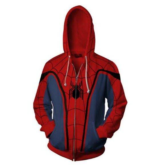 spider-man-เสื้อฮู้ด-ผู้ชายs-casual-jacket-iron-spiderman-avengers-spiderman-zipper-เสื้อคลุมตัวนอก