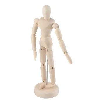 Wood Artist Drawing Manikin Articulated Mannequin With Wooden Flexible  Fingers 10 Inch Right Hand