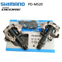 Shimano PD M520เหยียบจักรยานเสือภูเขาเหยียบสำหรับ Deore SLX XT MTB จักรยานล็อคตัวเองล็อคฟุตชิ้นส่วนจักรยานจักรยานขี่จักรยานชิ้นส่วน