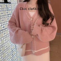 Chic Clothing เสื้อแขนยาวผญ เสื้อคลุมหญิง เสื้อกันหนาว ผญ เสื้อสเวตเตอร์ เสื้อไหมพรมผญ เสื่อฮู้ดหญิงคู่ เสื้อแขนยาวหลวม 2023 ใหม่ WXF2390WIF 37Z230913