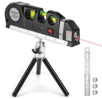 Home Multi function High Precise Laser Leveling Instrument Steel Ruler Straight Line Laser Level Aligner Vertical Measure Tape