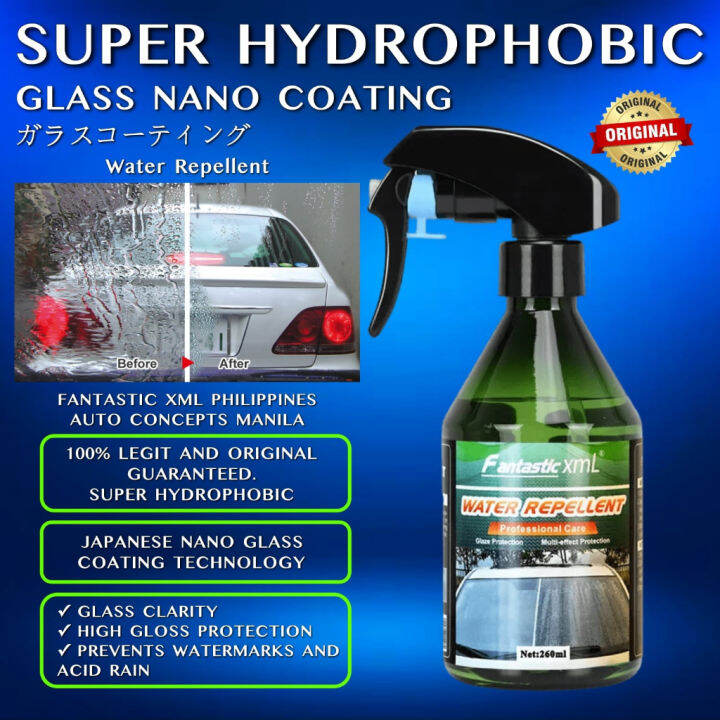 ORIGINAL FANTASTIC XML SUPER HYDROPHOBIC Glass Nano Coating Water
