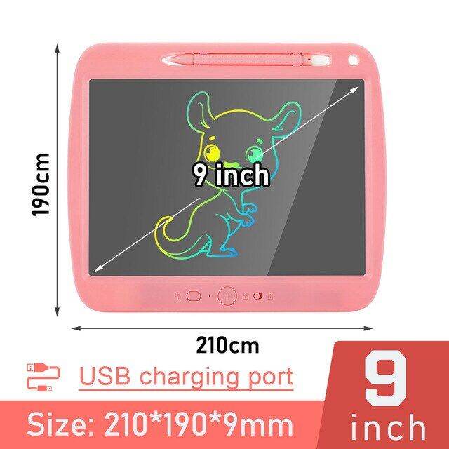 LDLUTB 9 Inch Chargeable Electronic Writing Drawing Pad Partially