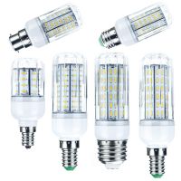 [HOT MAKXJWIGO 542] Bright LED ข้าวโพดหลอดไฟ E14 B22 E27 GU10 10W 20W 25W 30W 36 72 96 138LEDs 4014โคมไฟ SMD Ampoule AC 110V 220V แสง