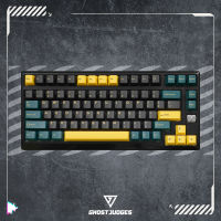 Ghost Judges Marrs Green Cherry PBT Doubleshot Keycap สำหรับ Mx Keyboard 60 65 87 104 Xd64 Bm60 Bm65 XD60 XD68สีดำสีเขียว