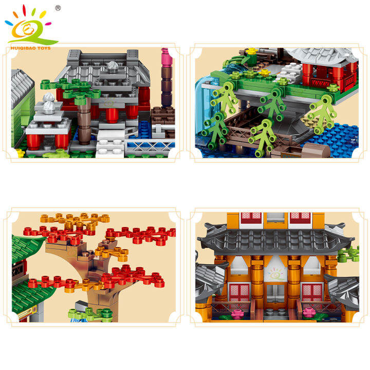 ใหม่-huiqibao-1134pcs-city-street-view-house-รุ่น-building-block-moc-สถาปัตยกรรมรูปตุ๊กตาอิฐชุดของเล่นเด็กของขวัญเด็ก