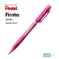 Pentel ดินสอกด เพนเทล Fiesta AX105 0.5mm - ลายจุดสีชมพู