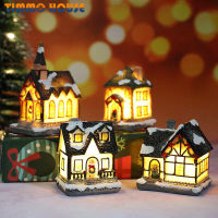 [Timmo House]Christmas Light House Merry Christmas Decorations For Home Xmas Gifts Christmas Ornaments New Year 2022 Natale Navidad Noel Decor